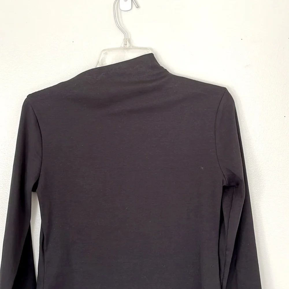Banana Republic Black Long Sleeve Mock Neck Top - Picture 6 of 8